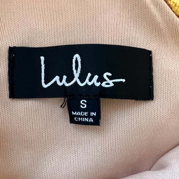 Lulu’s Dream Life Yellow Lace Bodycon Dress - Picture 6 of 8